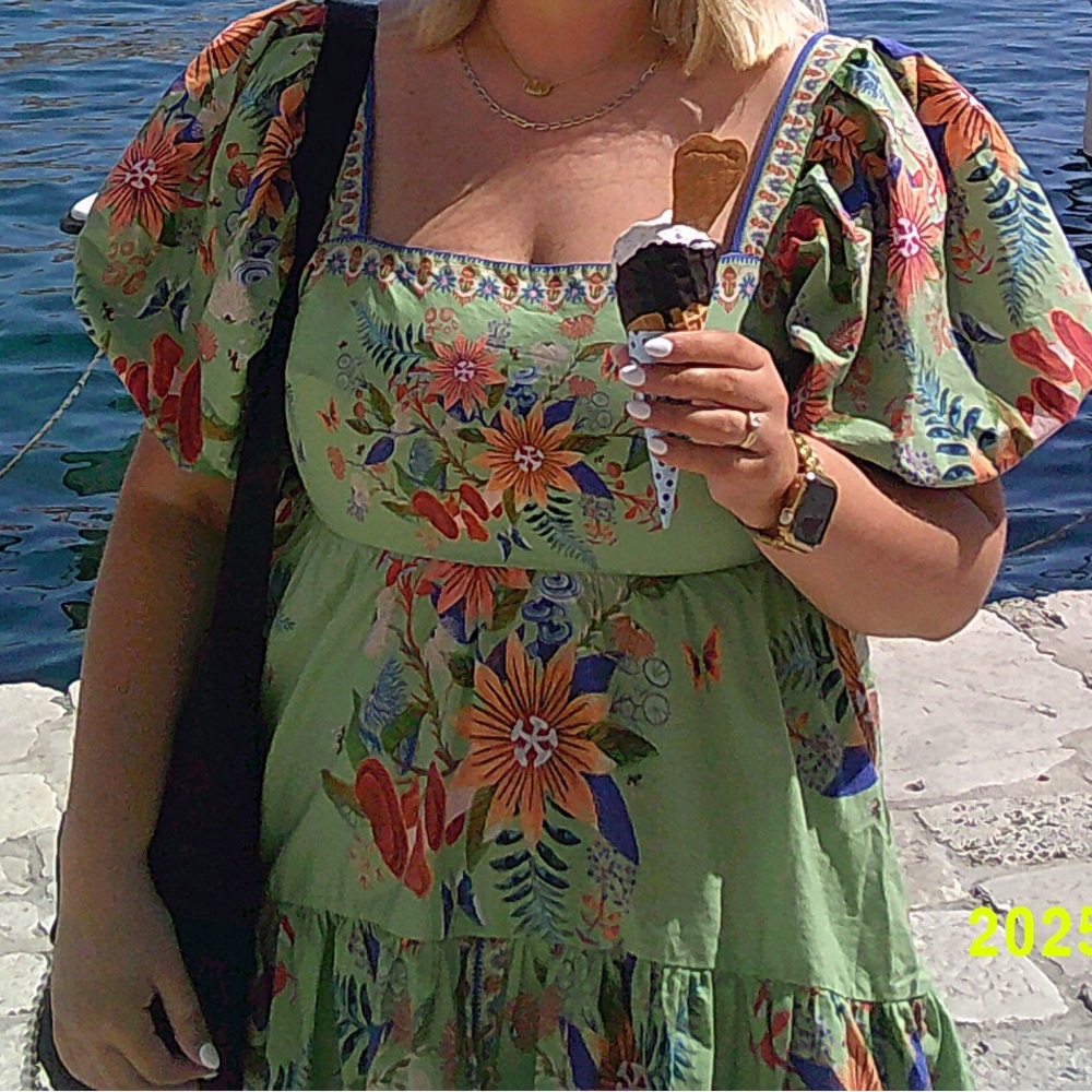 FARM Rio Green Floral Mini Dress - Picture 7 of 7